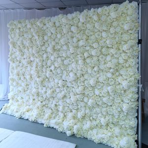 LFB1092 Nuovo Design Parete Floreale 3D in Tessuto Bianco con <span class=keywords><strong>Peonie</strong></span> e Rose Arrotolabile per Decorazioni di Matrimoni ed Eventi - Product Image 1