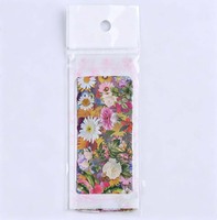 10Pac/pack Kleurrijke Bloem Nagel Transfer Folie Stickers Roos Zonnebloem Daisy Bloemen Nail Art Folie Decals DIY Manicure Nagelsalon