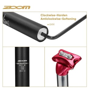 Tubo de Asiento con Suspensión para Bicicleta ZOOM, Poste de Asiento MTB 31.6/28.6/30.4/30.8/33.9mm, Amortiguador, Piezas de Ciclismo - Product Image 6