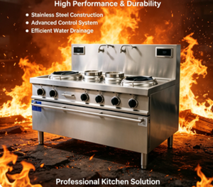 Estufa <span class=keywords><strong>Wok</strong></span> Comercial de Doble Quemador con Diseño de Doble Temperatura, Equipo de Cocina - Product Image 2