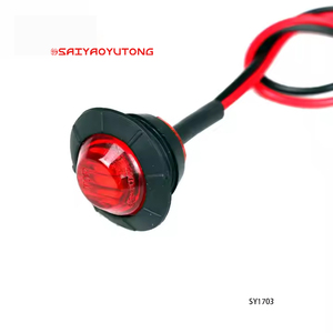 Indicador LED de nueva condición, luz indicadora lateral para remolque, V 12, 24V, amarillo, blanco, rojo, camiones, señal de giro, accesorio de luz para coche - Product Image 6
