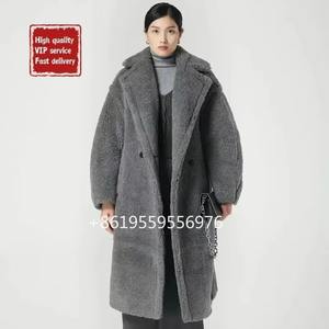 Giacca Teddy Max da <span class=keywords><strong>Donna</strong></span> Inverno 2024 Giacca di Lusso di Alta Qualità in Spesso Misto Lana d'Alpaca e Cashmere Cappotto <span class=keywords><strong>Lungo</strong></span> Invernale Mara da <span class=keywords><strong>Donna</strong></span> - Product Image 5