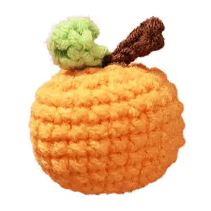 CE/ASTM 2024毛绒玩具钩针玩具手工Amigurumi玩具钩针水果可爱橙色儿童礼品
