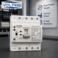 Saklar Transfer Otomatis Cerdas Voltriq Intelligent 63A 220V/110V 2P/4P ATS Dinrail 63A Saklar Transfer Otomatis Pintar 63 Amp ATS Dinrail