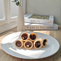 Vente chaude Dulces Snack En Vrac Doux Mini Saveur De Chocolat Confiture Biscuit Coupe Croustillant Chocolat Crème Glacée Cône