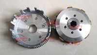 KTD Kits d'embrayage pour moto 150cc 200cc, moteur Lifan Zonsen Moto Carguero, 6 disques, 6 boulons, embrayage centrifuge automatique, moyeu d'embrayage