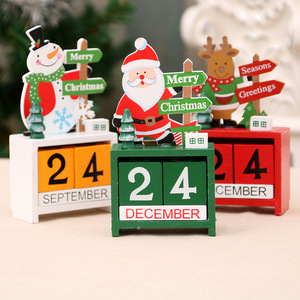 Creative Christmas <b>Gift</b> Wooden Calendar Ornament <b>Small</b> Christmas Decorations Children's Christmas <b>Gift</b> Ornament - Product Image 1