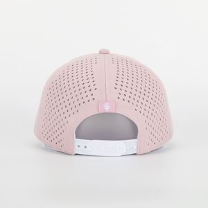 Gorra de Béisbol Deportiva Rosa Bordada de 6 Paneles de Alta Calidad Personalizada para Mujer, Gorra Tipo Dad Impermeable con Perforaciones Cortadas a Láser - Product Image 5