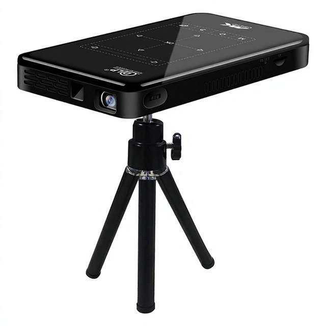 P09-II Mini Portable 4K LED Android DLP Projector 2G 3D Smart Beamer Type-C Fast Charging for Indoor/Outdoor 5G for Pocket 3D