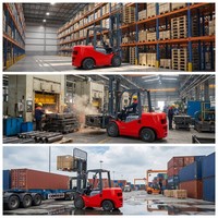 Chariot élévateur diesel robuste WGZN 4x4, 3, 3,5, 5 tonnes, hauteur de levage 5m, mât triplex, déplaceur latéral, à acheter absolument