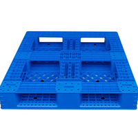 NEXARA 1210 1200*1000*150mm HDPE Entrepôt Stockage Euro Plateaux Palettes en Plastique Simple Face Entrée 4 Voies pour Chariot Élévateur