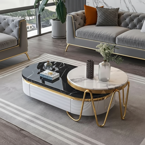 Meubles tendance pour la décoration d'hôtel à domicile Design exclusif Accessoires de mobilier d'intérieur Table centrale en métal - Product Image 1