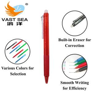 Vast Sea - Vente directe fabricant - Lot de 12 stylos effaçables à la chaleur <span class=keywords><strong>4</strong></span> couleurs 0,5 mm en plastique pour étudiants, école et bureau - Idéal comme cadeau - Product Image 4