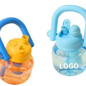 New Cute Design Carton Clear Large Capacity Portable Straw Water Bottle for Kids - Product Image 2