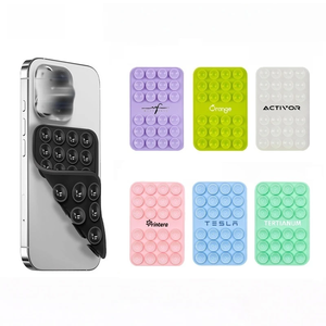 Support de téléphone personnalisé avec logo, antidérapant, 24 ventouses en silicone, accessoires, tapis de préhension pour téléphone, support de téléphone portable à ventouse - Product Image 1