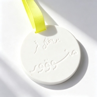 Diffuseur d'arômes pour voiture en céramique personnalisé avec logo, cadeaux parfumés, aromathérapie, plâtre, huile essentielle, désodorisant
