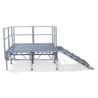Kindawow Folding Gebrauchte Outdoor Event Konzert Tanz Aluminium Ausstellung Licht Mobile tragbare Bühnen plattform