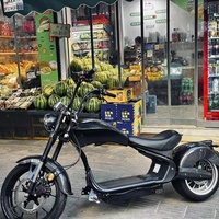 Avancé 4000W Citycoco cyclomoteur électrique 60V 30Ah batterie 50km 3 vitesses engrenages 12 Tube contrôleur 200kg charge maximale 30 degrés montée