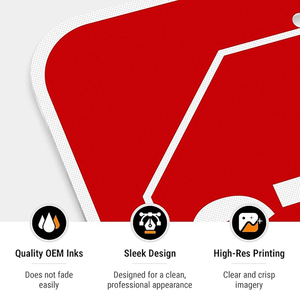 Segnaletica di sicurezza stradale comune in alluminio per la vendita non Anti Skid 12 pollici 18 pollici riflettente Stop procedere segni lenti - Product Image 5