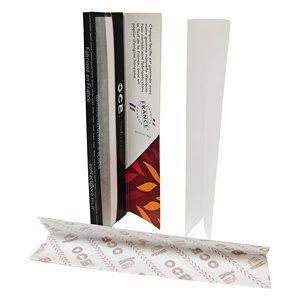 Papiers à rouler OCB Slim Premium en fibres végétales naturelles, combustion lente, sans chlore, sans colorants, ligne de gomme uniforme, plusieurs tailles, fabriqués en France - Product Image 2
