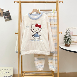 Conjuntos de ropa de dormir Pijamas Plush Plus Fat para aumentar 2603 # Pijamas - Product Image 5