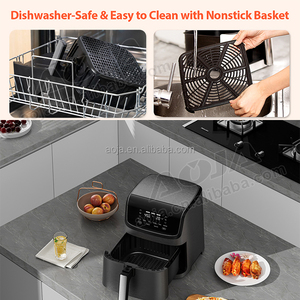 AOJA 7L gran oferta freidora de aire comercial para restaurantes Cuisinart <span class=keywords><strong>Cosori</strong></span> freidora de aire de vidrio horno tostador de convección freír de aire - Product Image 5