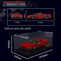Mould King 27155 408PCS Ensemble de blocs de construction Supercar Beast Eight Grid Modèle MOC Jouet technique en plastique Cadeau de festival