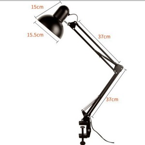 Luce da lavoro regolabile a caldo lampada da scrivania classica in metallo resistente luce da ufficio studio portatile