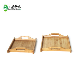 Bamboo double-handled <b>tray</b>, <b>tea</b> <b>tray</b>, multi-functional household <b>tray</b> with handle, fruit <b>tray</b>. Source manufacturer. - Product Image 3