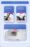 Silla de Ruedas Manual de Aluminio Súper Ligera y Plegable, Ayuda de Movilidad Compacta y Pequeña, Carrito de Empuje Manual Exclusivo para la Movilidad Diaria de Personas Mayores