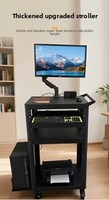 Support pour ordinateur portable réglable en acier laminé à froid blanc de marque pour la maison et le bureau