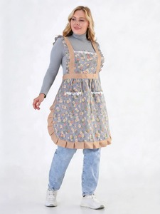 Retro woman Floral <b>Aprons</b> <b>BBQ</b> Bib <b>Apron</b> For Women kitchen <b>apron</b> Cooking Baking Restaurant <b>apron</b> Kitchen Accessories Overalls - Product Image 6