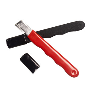 Yunbei Yb Ceramic Flat File <b>Sharpener</b> Red Plastic Handle Whetstone For Knife <b>Garden</b> Pruning Shears Sharpening <b>Tool</b> - Product Image 1