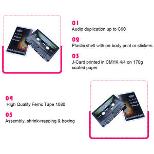 Prix d'usine Rubans de cassettes vierges Rubans de cassettes audio vierges colorés en vrac <span class=keywords><strong>Cassette</strong></span> audio en gros - Product Image 6