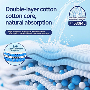 Pañales desechables para adultos a precio mayorista, varios tamaños S/M/<span class=keywords><strong>L</strong></span>/XL, resistentes a desgarros, para uso doméstico y en residencias de ancianos. - Product Image 4