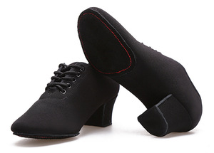 Zapatos de Baile Latino de Salón para Mujer, Suela Suave, Tacón Medio, Flexibles para Práctica y Actuación, Vals, <span class=keywords><strong>Cha</strong></span>-<span class=keywords><strong>cha</strong></span>, <span class=keywords><strong>Tango</strong></span> - Product Image 3