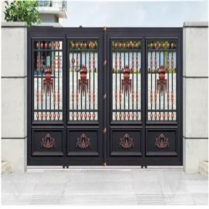 Factory Direct Aluminum Profile Window And Door Security Designs Double Main Gate