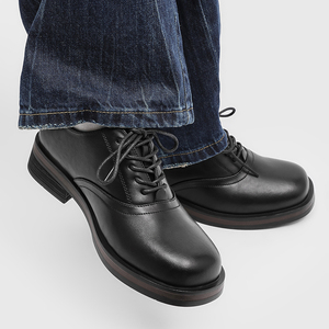 Nouveaux hommes <span class=keywords><strong>bottes</strong></span> de travail robustes bout carré à lacets noir chaussures de mode pour hommes 38-45 chaussures d'habillage formelles de haute qualité en gros - Product Image 5