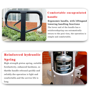 מלגזה ידנית חשמלית-הידראולית 1 טון חדשה לשטח, לעבודה בשטח הררי, להובלת משטחים לאדם אחד - Product Image 5