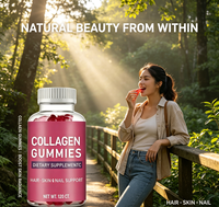 Bonbons gélifiés au collagène 60 unités Soutien Cheveux Peau Ongles Anti-âge Complément Alimentaire Beauté OEM Marque Privée Adultes