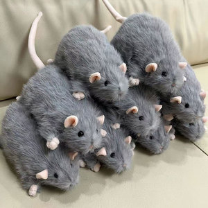 Gato colgante peludo realista para niños, muñeco de felpa de simulación bonita, figuritas de