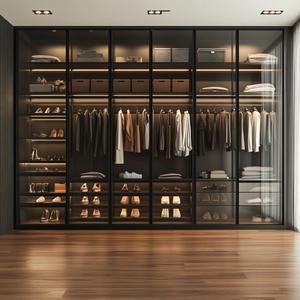 2024 Modern Extendable Walk-in Closet <b>Wardrobe</b> with Solid Wood Custom Design for Bedroom Living Room & Hospital Use - Product Image 4