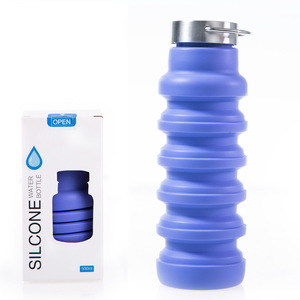 Botella de Agua de Silicona Plegable y Retráctil de 550 ml, Libre de BPA, para Café, Viajes, Deportes y Actividades al Aire Libre - Product Image 6
