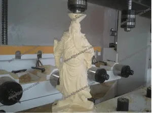 चीन 1530 3D लकड़ी मूर्तिकला फोम रूटर रोटरी बहु का प्रयोग के साथ 4 अक्ष सीएनसी मिलिंग मशीन