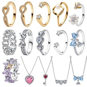 <span class=keywords><strong>Bague</strong></span> de luxe originale en argent sterling 925 en forme de cœur avec nœud et <span class=keywords><strong>fleur</strong></span>, idéale pour les femmes, bijoux haut de gamme, pour les fêtes et les cadeaux de la Saint-Valentin - Product Image 3