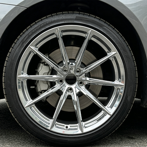 <span class=keywords><strong>Jantes</strong></span> monobloc personnalisées en alliage à rayons multiples concaves profonds CF3-FF forgées <span class=keywords><strong>18</strong></span> 19 20 <span class=keywords><strong>pouces</strong></span> 5X112 5X120 chromées pour voitures de course - Product Image 2