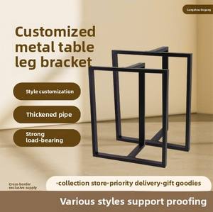 أرجل مكتب مكتب كبيرة فنية من الحديد بسيطة مع لوحة دعم استخدام الأثاث المنزلي - Product Image 5