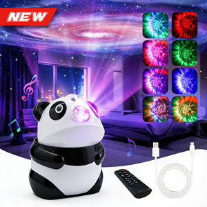 Projecteur laser intelligent ciel étoilé, veilleuse galaxie, lumière de vacances, cadeau idéal, projecteur d'étoiles Panda Galaxy pour <span class=keywords><strong>chambre</strong></span> - Product Image 1