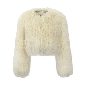 Зимнее женское пальто из натуральной овчины 2026 года: утепленное, дышащее, короткое, модное - Product Image 4