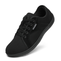 Nouvelles chaussures minimalistes décontractées Fly Knit à semelle plate en caoutchouc de 3 mm, avec une large boîte à orteils, pour la marche pieds nus